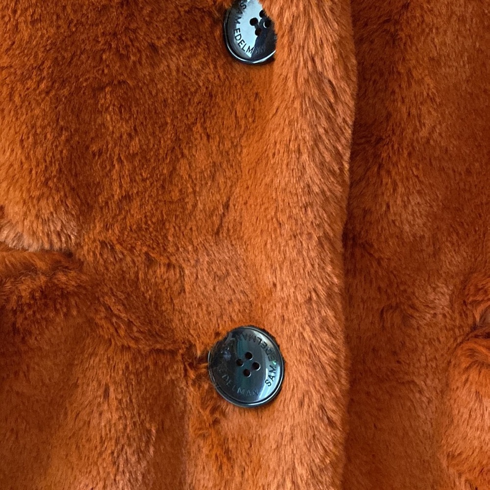 NWT Sam Edelman Rust Color Faux Fur - Picture 3 of 8